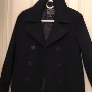 Girls Navy Blue Rothschild Pea Coat